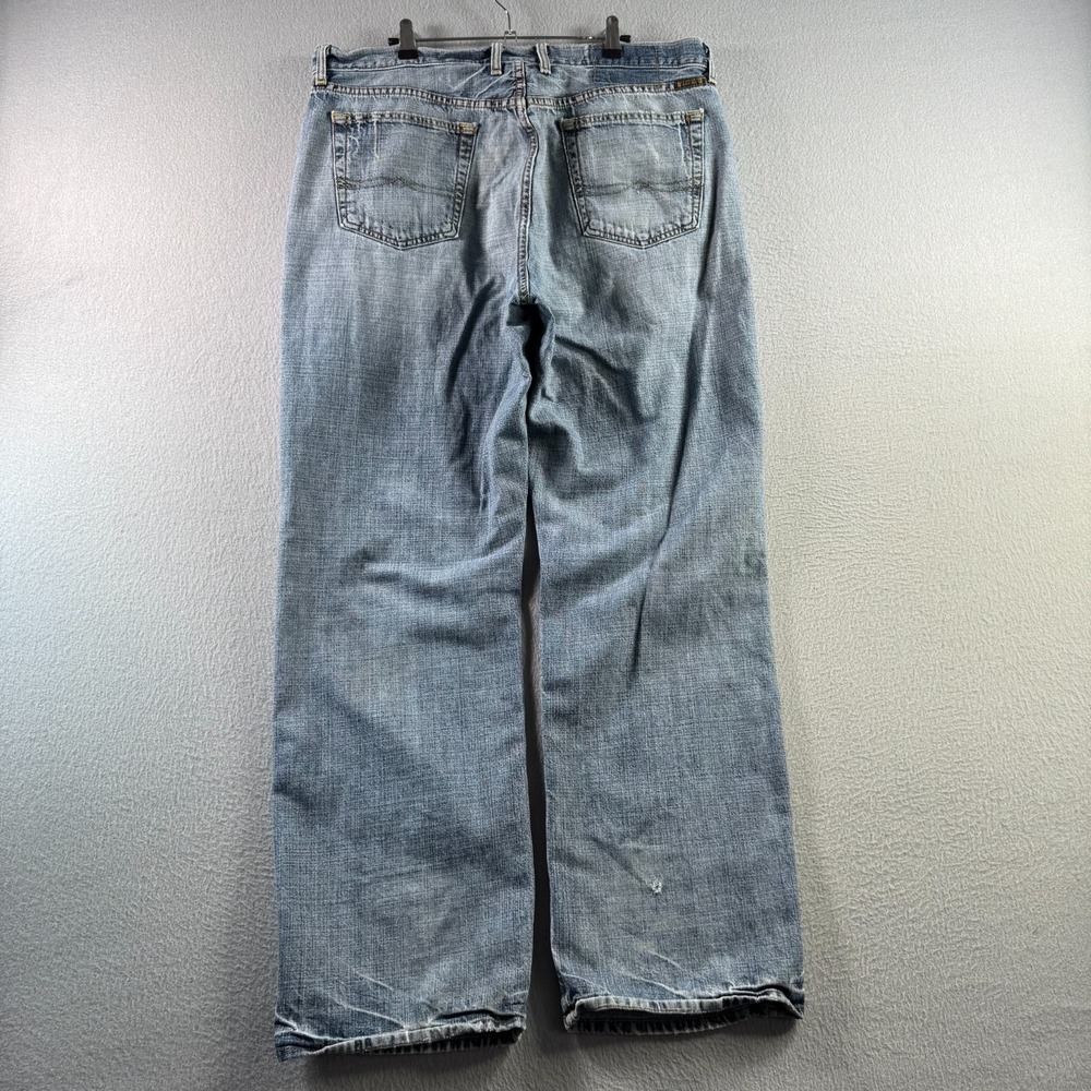 Vintage Lucky Brand Jeans Mens 38x33 Blue Denim Bootcut Bootleg Made in USA 90s